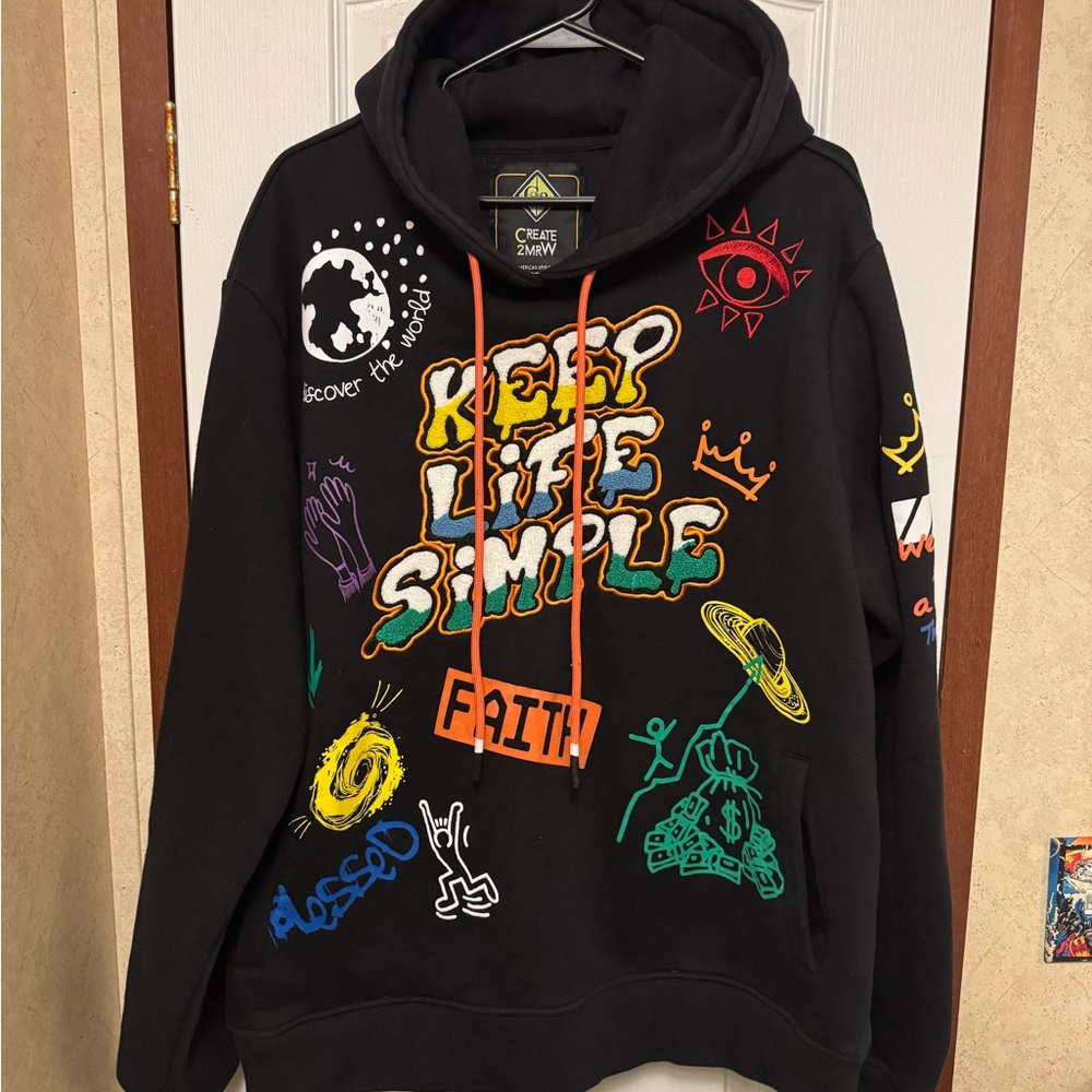 Keep Life Simple Black Hoodie